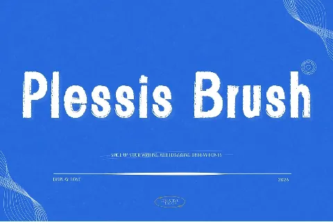 Plessis Brush font
