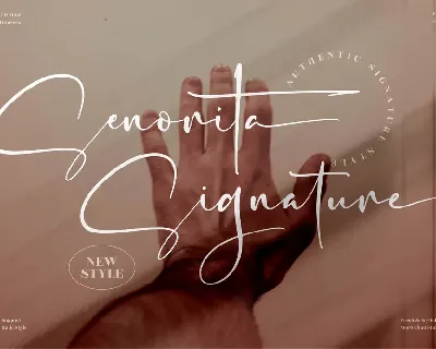 Senorita Signature font