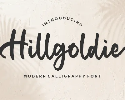 Hillgoldie font