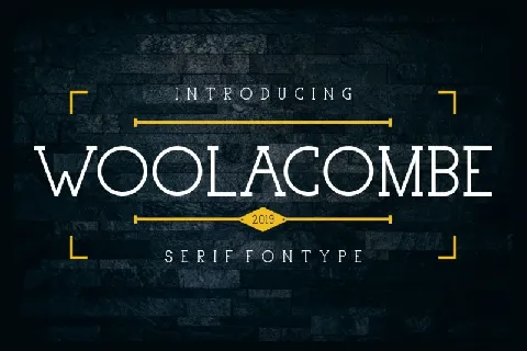 Woolacombe Typeface font