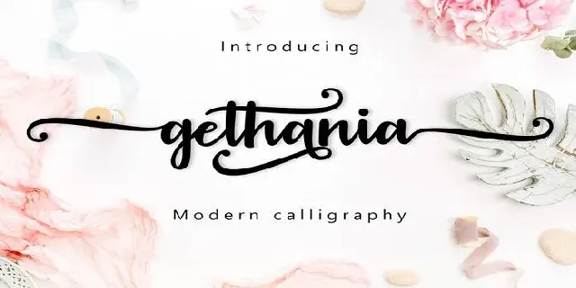 Gethania font