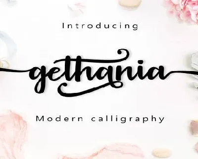 Gethania font