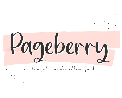 Pageberry font