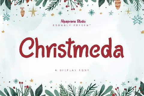 Christmeda font