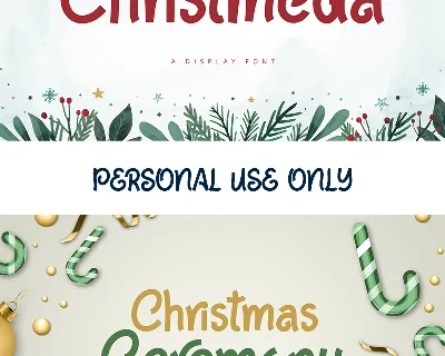 Christmeda font