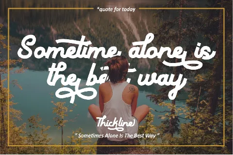 Thickline font