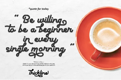 Thickline font