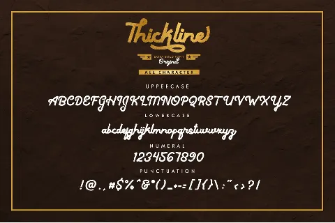 Thickline font