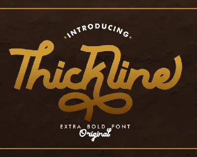Thickline font