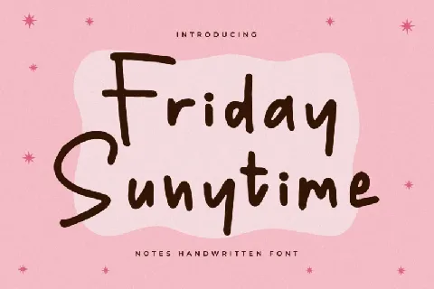 Friday Sunytime font