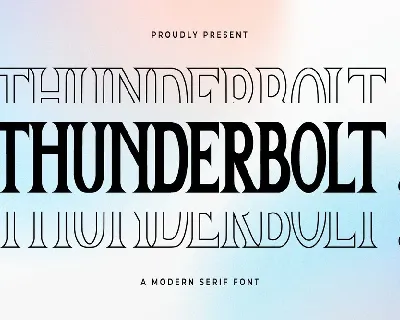 Thunderbolt font