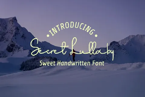 Secret Lullaby font