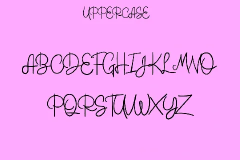 Secret Lullaby font