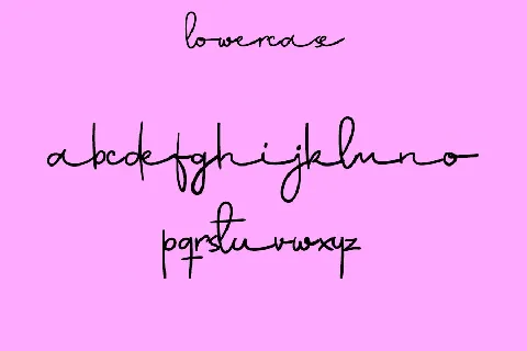 Secret Lullaby font