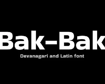 Bak-Bak font