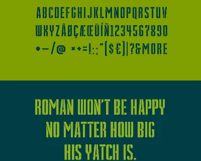 Grenade Stencil font