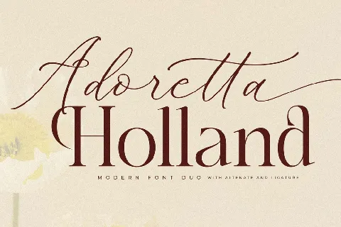Adoretta Holland font