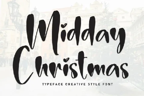 Midday Christmas Display font