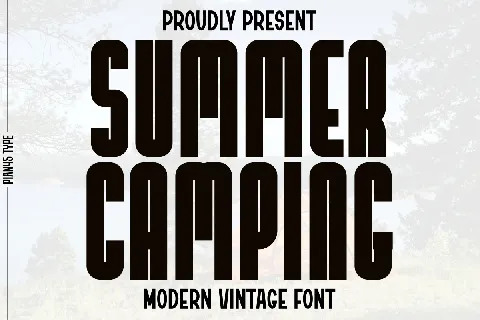 Summer Camping font