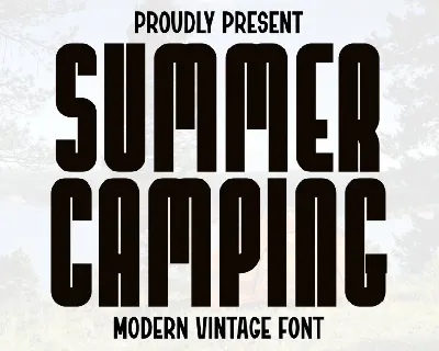 Summer Camping font