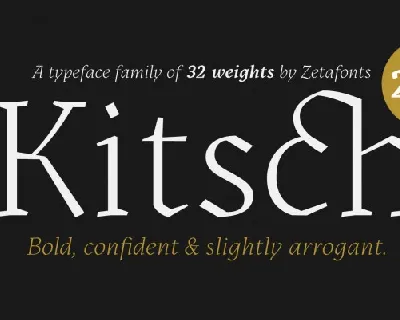 Kitsch Serif Family font