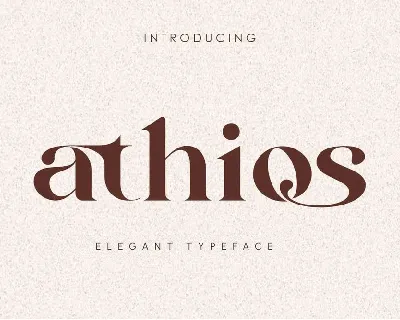 Athios font