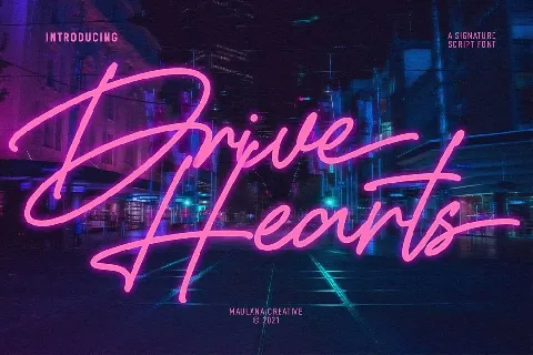 Drive Hearts font