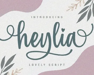 Heylia Lovely font