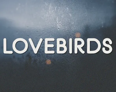 Lovebirds font