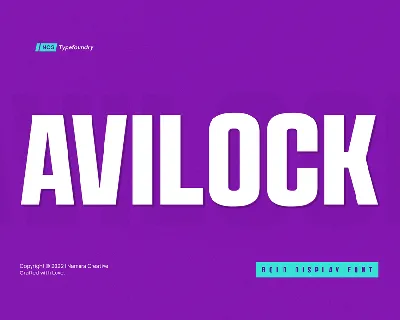 Avilock font