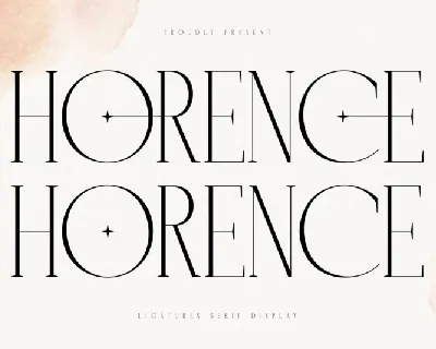 Horence font