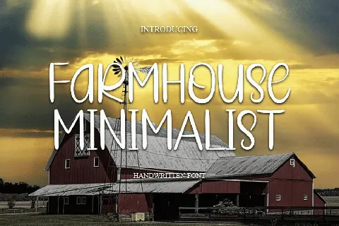 Farmhouse Minimalist font