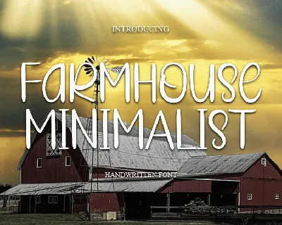 Farmhouse Minimalist font