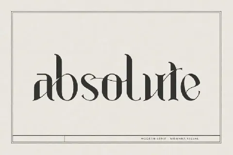 Absolute Serif font