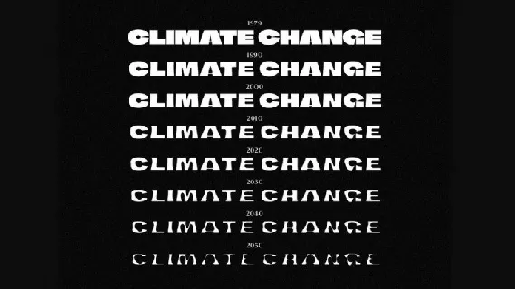 Climate Crisis Display font