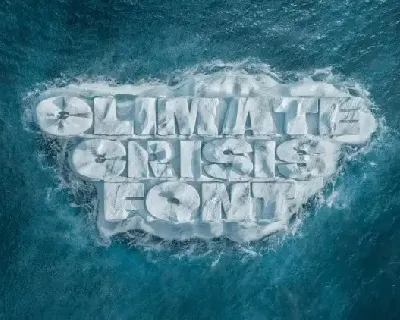 Climate Crisis Display font