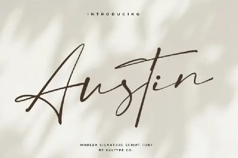 Austin Handwritten font