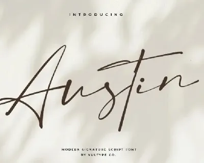 Austin Handwritten font