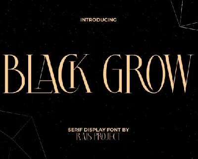 Black Grow Serif font