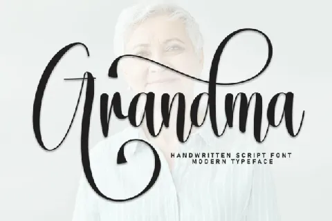 Grandma Calligraphy font