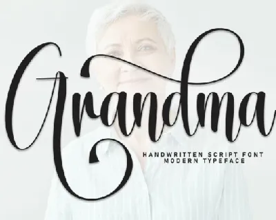 Grandma Calligraphy font