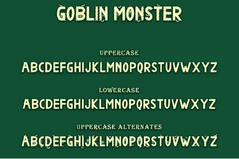 Goblin Monster font
