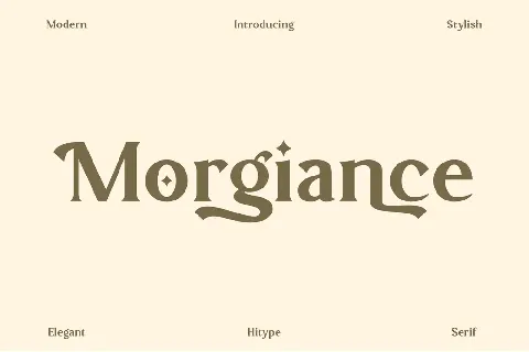 Morgiance font