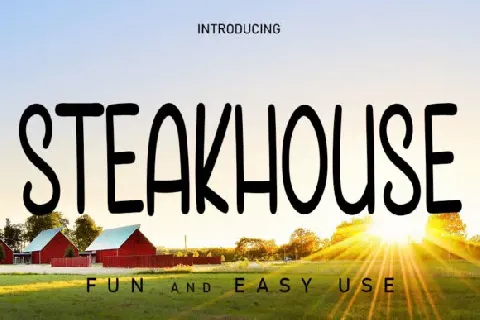 Steakhouse font