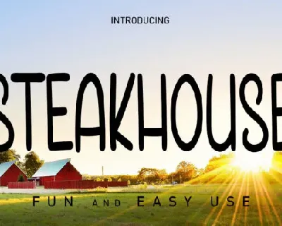 Steakhouse font