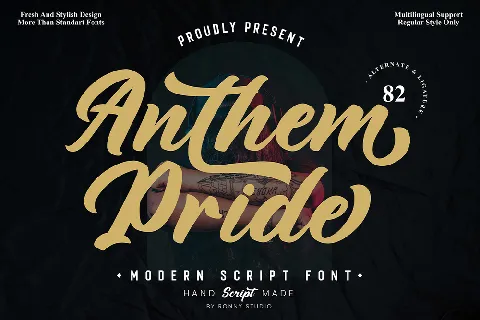 Anthem Pride font