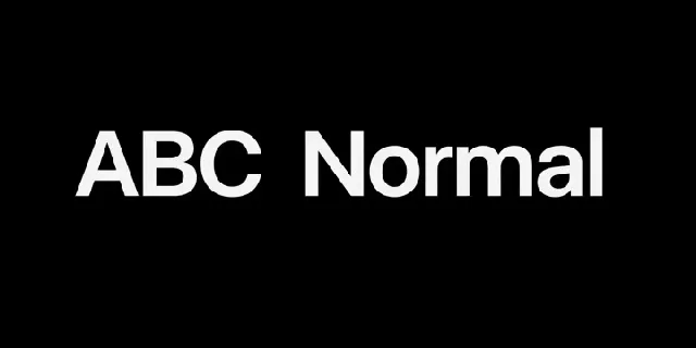 ABC Normal font