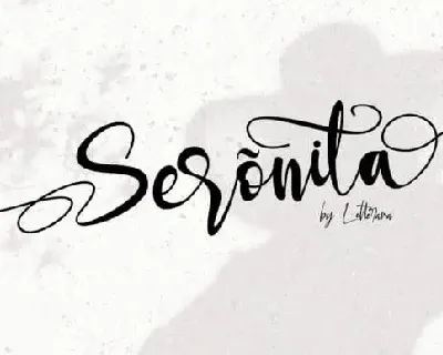 Seronita Calligraphy font
