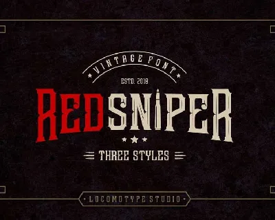 Redsniper Vintage font