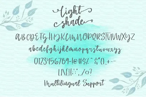 Light Shade font